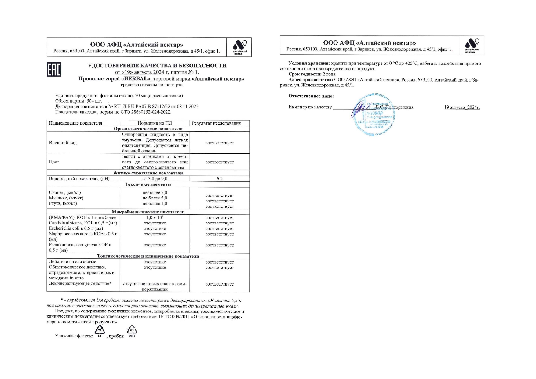 Паспорт №082024